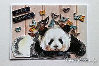 Schnelle Geburtstagskarte basteln - Karte mit Panda 200