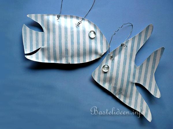 Sommerbasteln - Papierbasteln - Fish Anhänger