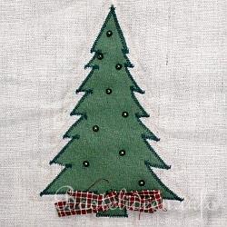 Weihnachten - Quilt - Wandbehang - Detail Baum 200