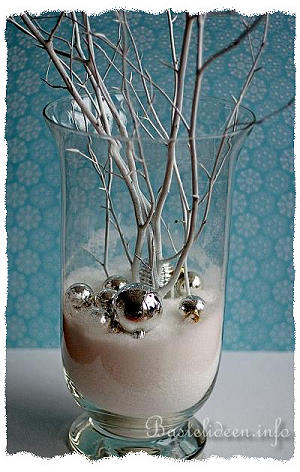 Weihnachtliche und Winterliche Vase 