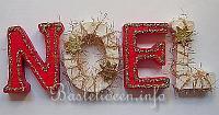 Weihnachtsdekoration - Noel - Holz Buchstaben