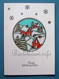 Weihnachtskarte mit Peel-Off Sticker