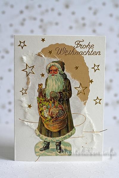 Weihnachtskarte mit Weihnachtsmann