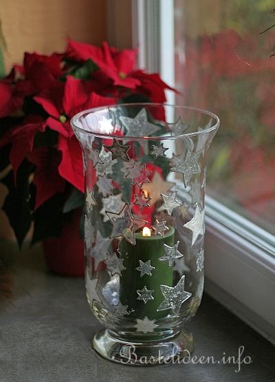 Window Color - Weihnachtliches Windlichtglas