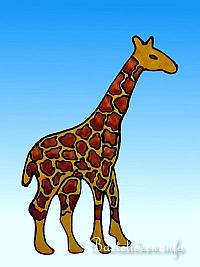 Window Color Bild - Gina die freundliche Giraffe