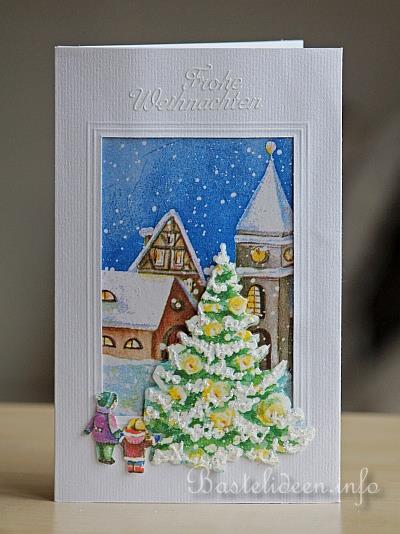 Winterdorf Weihnachtskarte