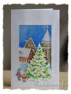 Winterdorf Weihnachtskarte 
