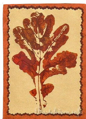 Herbst- Blatt Karte